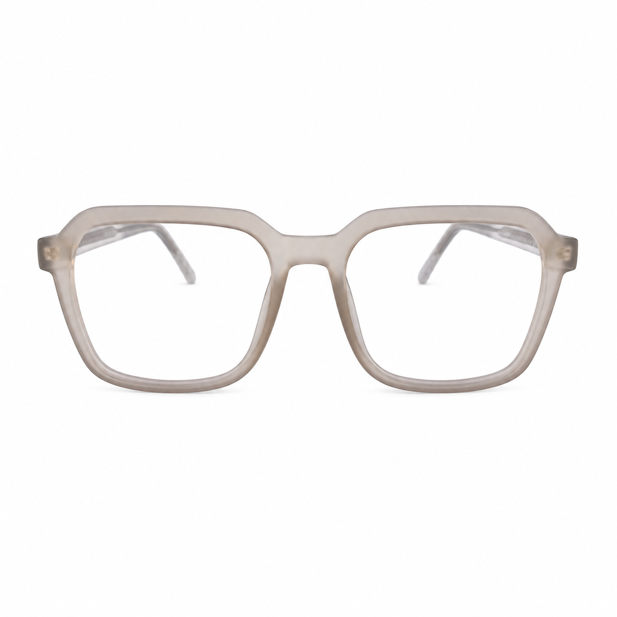 TR 8810 - EYEGLASS - ROUNDED SQUARE - MATTE GREY - FLEXIBLE - UNISEX