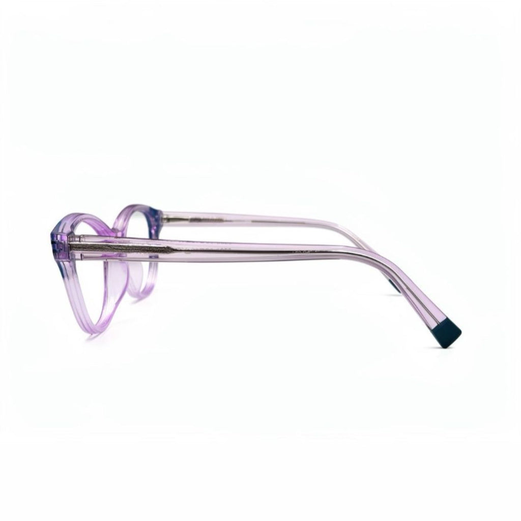 VISION 5712 - EYEWEAR - CAT EYE - DESIGNER - TRANSPARENT+BLACK - WOMEN