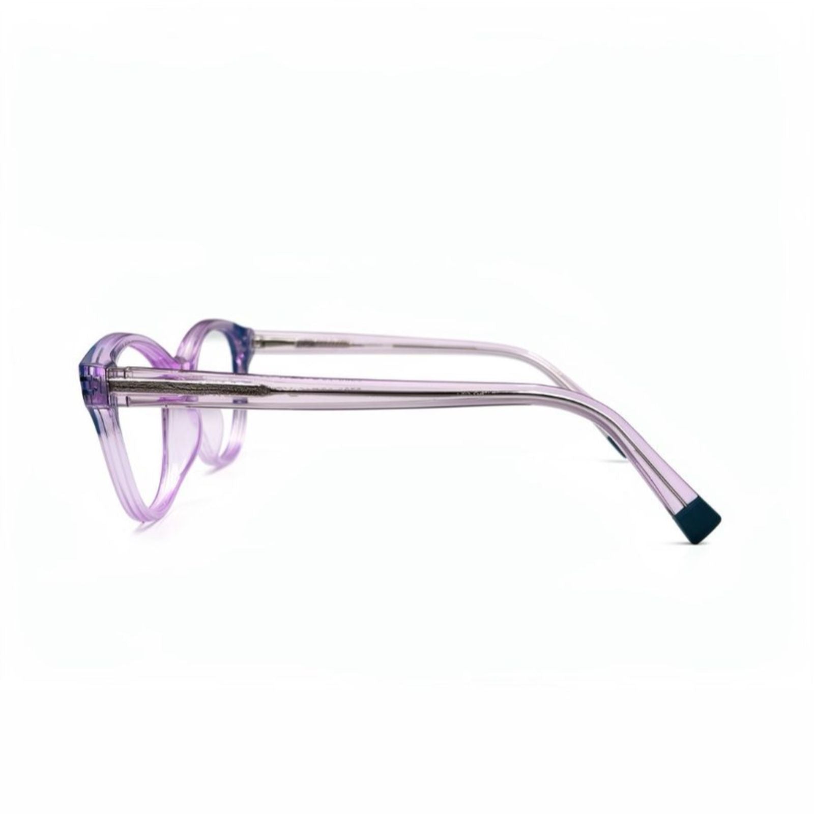 VISION 5712 - EYEWEAR - CAT EYE - DESIGNER - TRANSPARENT+BLACK - WOMEN