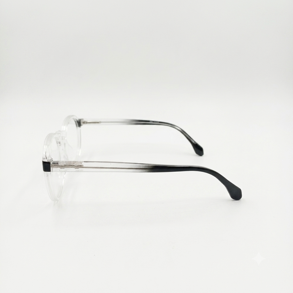 EYEWEAR - ROUND - TRANSPARENT - BLACK TOUCH - FLEXIBLE - DAI