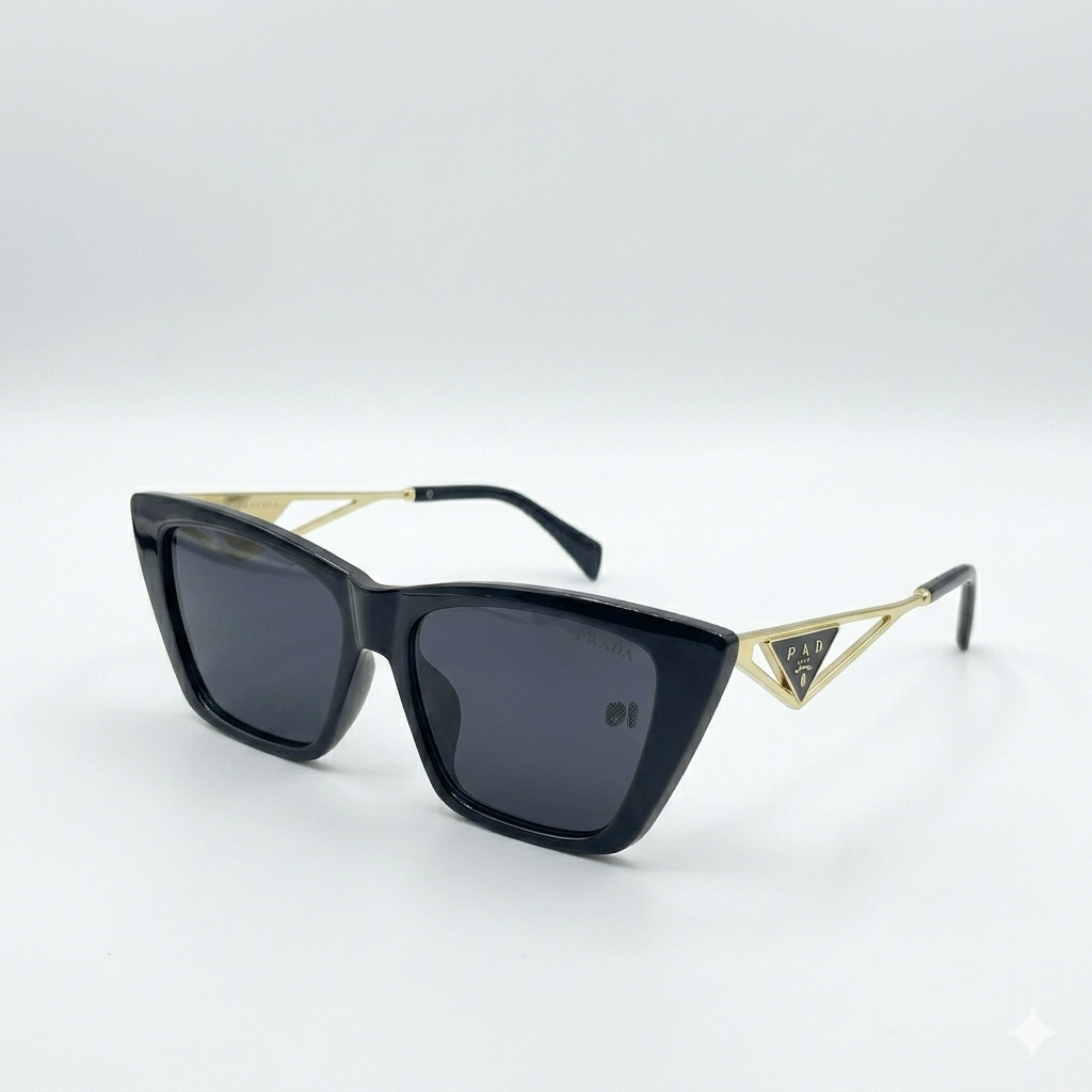 EYEHOOD 5732 - SUNGLASS - BOLD - CATEYE - BLACK - GOLDEN - WOMEN