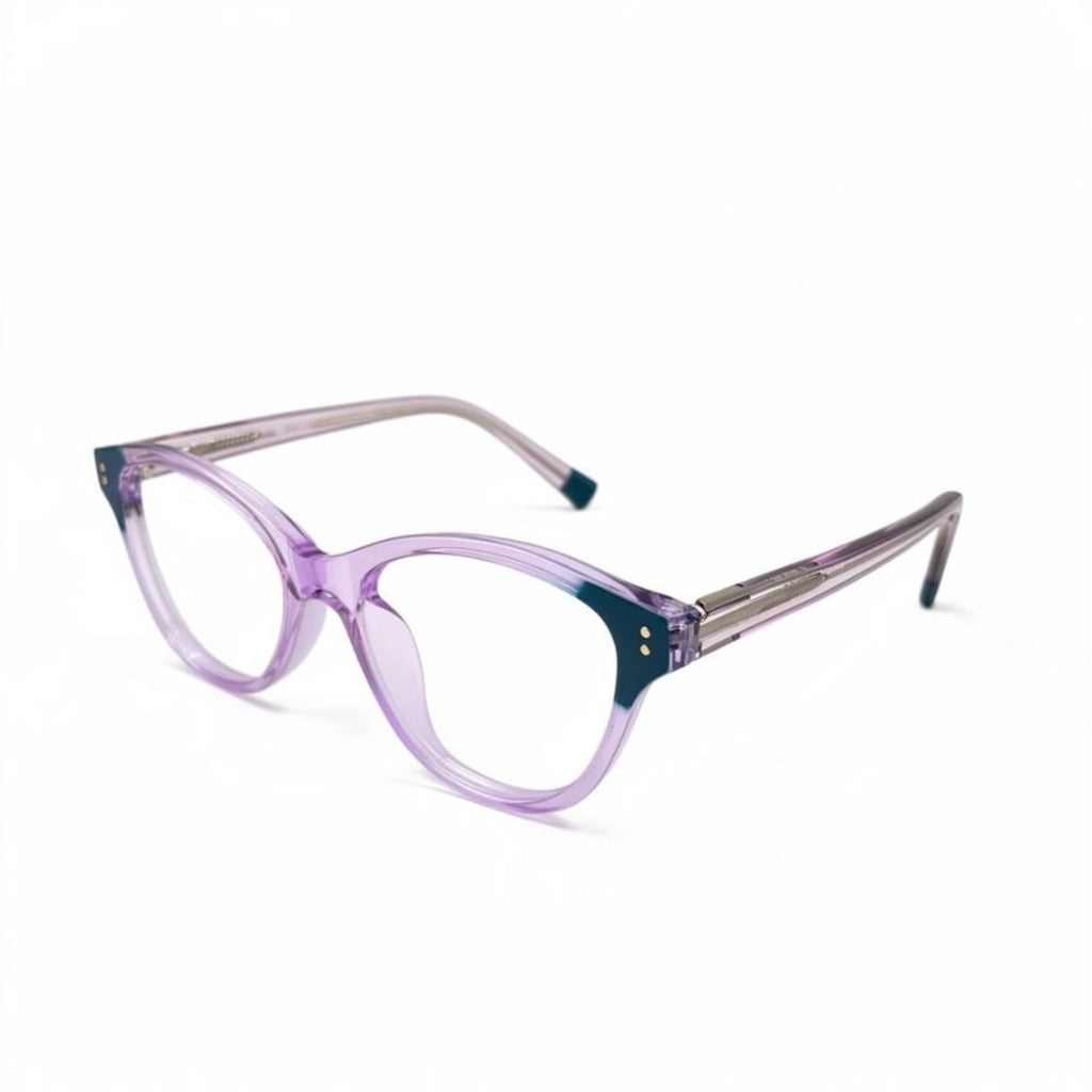 VISION 5712 - EYEWEAR - CAT EYE - DESIGNER - TRANSPARENT+BLACK - WOMEN