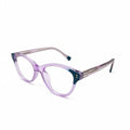 VISION 5712 - EYEWEAR - CAT EYE - DESIGNER - TRANSPARENT+BLACK - WOMEN