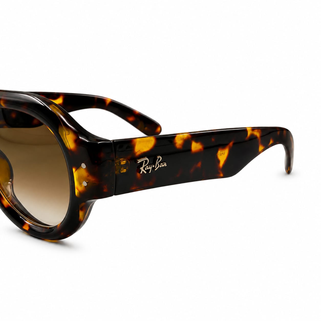 RB - AVIATAR - PUFFER - TORTOISE - BROWN GRADIENT - DIAMOND HARD - ACETATE - BOLD - PREMIUM