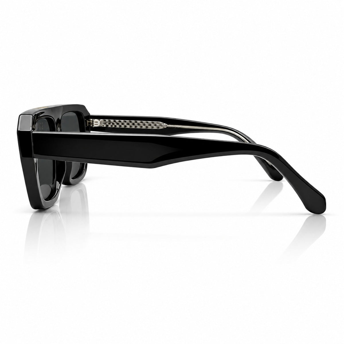 PR 2378 - BOLD - BLACK - STRAIGHT BRIDGE SQUARE - UV400 - GOLDEN BROWLINE