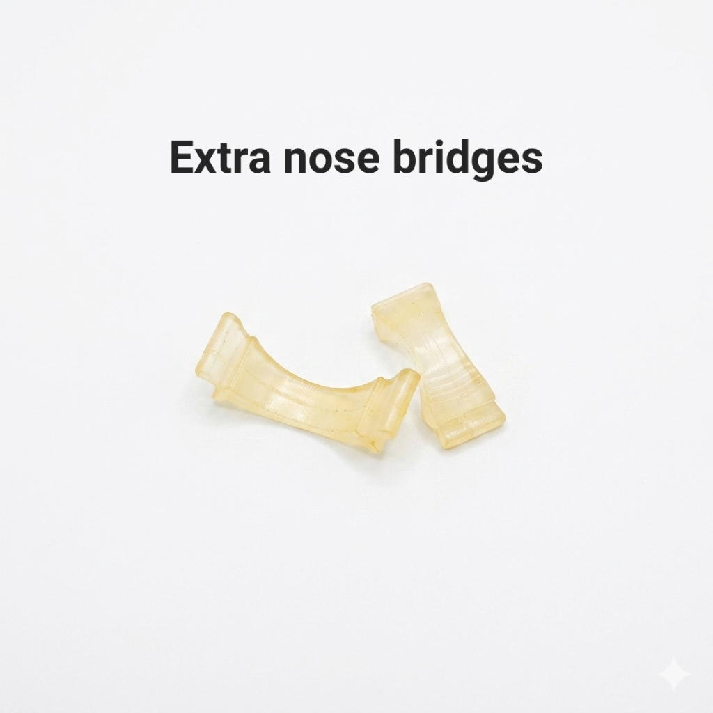 GOGGLES - SWIMMING GLASS - UNBREAKABLE - NOSE BRIDGES - NOSE GRIPS - EARS PROTECTION