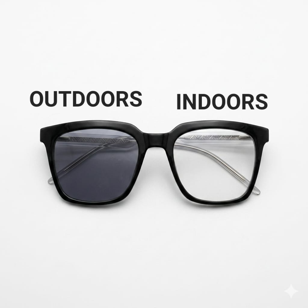 TR - BLUE CUT - BLUE COATING - TRANSITION - BLACK - TRANSPARENT - FLEXIBLE