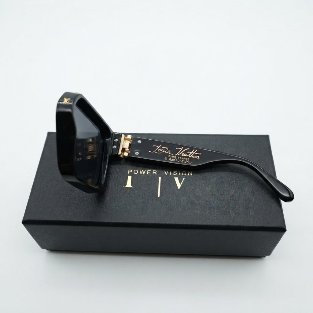 MILLIONAIRE - BOLD - BLACK - DESIGNER - DESIGNER SIDE TEMPLE - ACETATE - PREMIUM