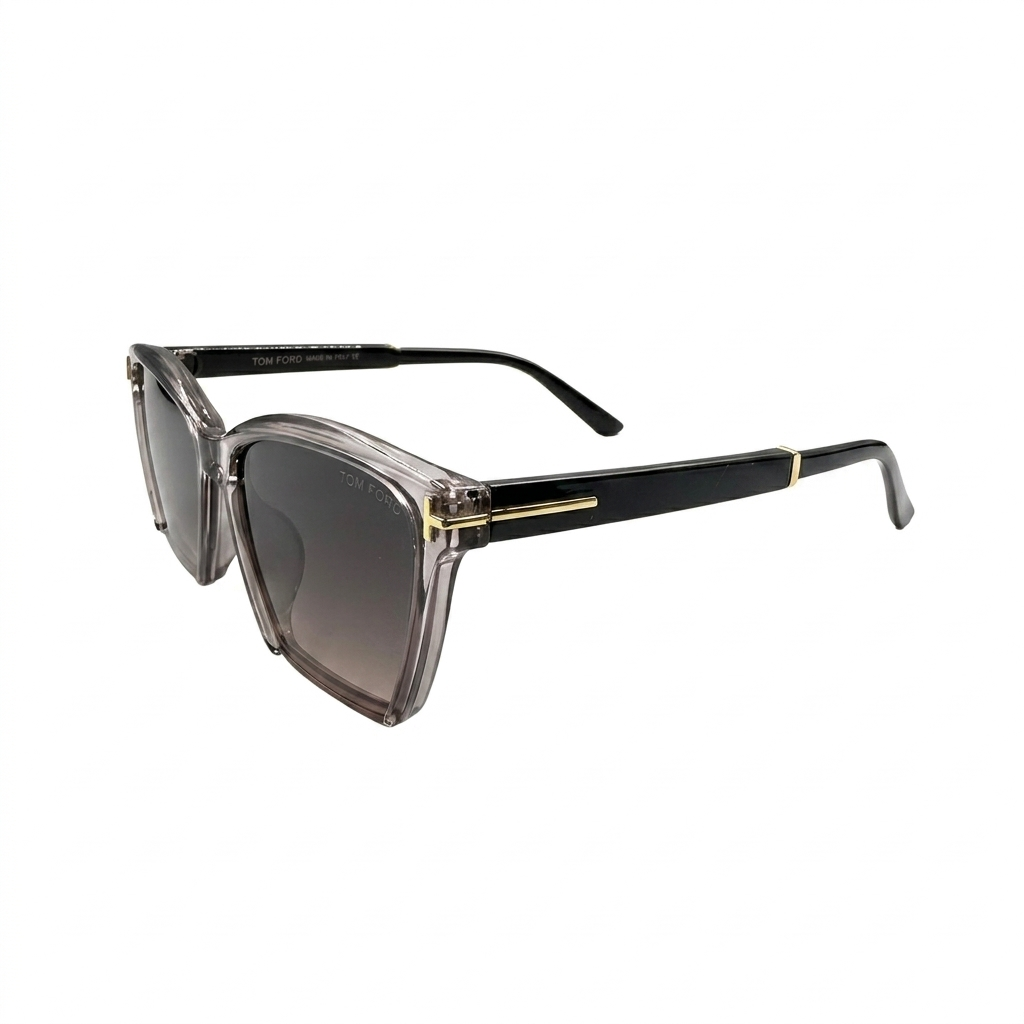 TF 99216 - SUNGLASS- CAT EYES - ACETATE - GREY - WOMEN - PREMIUM