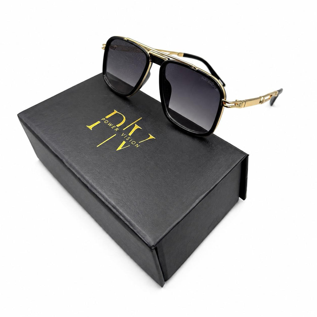 MAYBACH 2778 - SUNGLASS - OVERSIZE - NAVIGATOR SQUARE - GOLDEN BLACK - PREMIUM