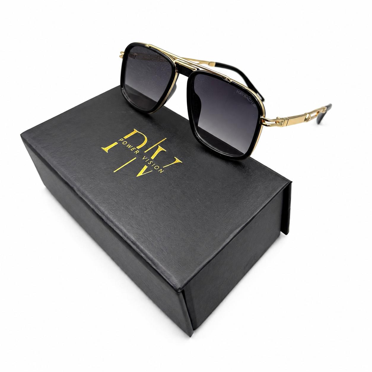MAYBACH 2778 - SUNGLASS - OVERSIZE - NAVIGATOR SQUARE - GOLDEN BLACK - PREMIUM