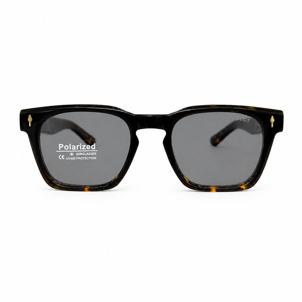 MOSCO 6812 - SUNGLASS - POLARISED - BLACK - TINTED BLACK - SQUARE