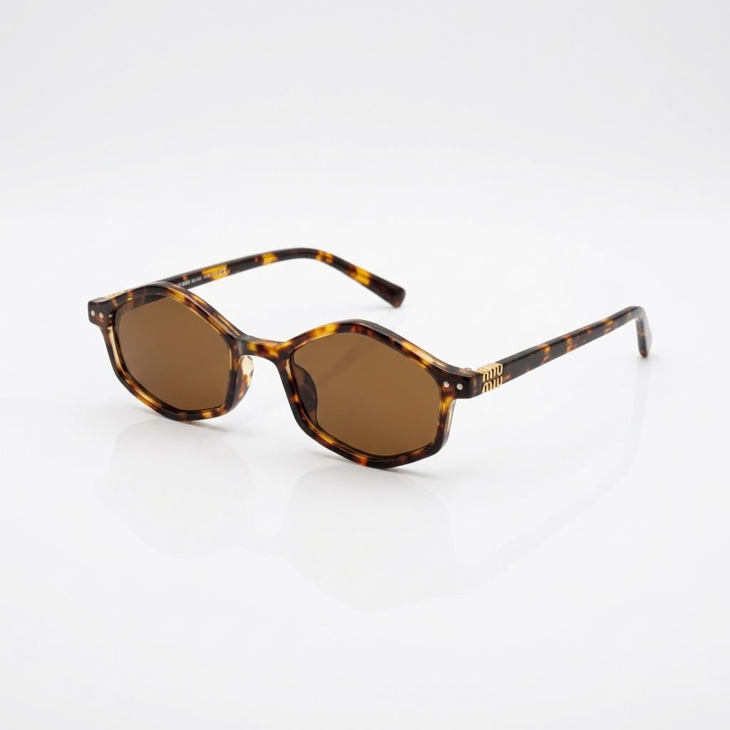 MIU MIU - TRENDY - DIAMOND OVAL - TORTOISE - BROWN - WOMEN