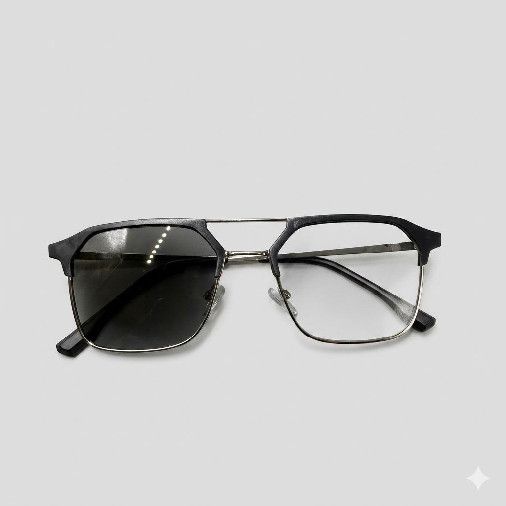 PHOTOCHROMIC - METALLIC - MATTE BLACK SILVER - PROTECTOR