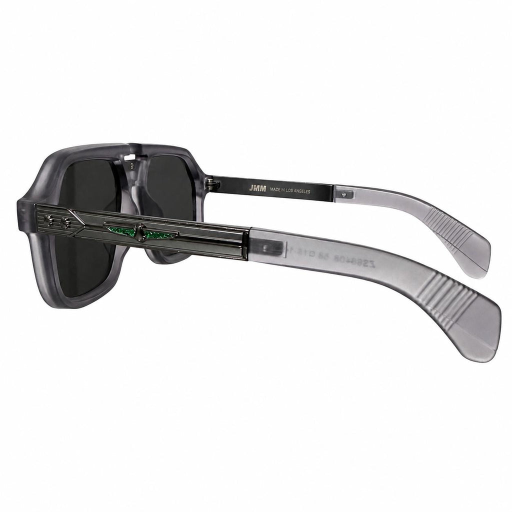 DITA 98408 - PREMIUM - OVERSIZED GEOMETRIC SQUARE - MATTE GREY - GUN METALLIC - MEN - ACETATE