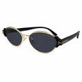 TF 9812 - SHADES - OVAL CATEYE - TRENDY - GOLDEN BLACK - PREMIUM - WOMEN