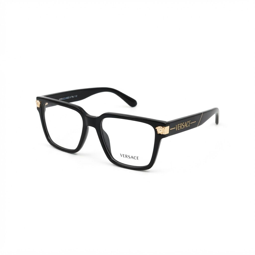 VE 28106 - DESIGNER - BLACK - SIDE LOGO - SQUARE - SPRING HINGES