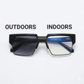 TR25703 - BLUE LIGHT BLOCKER - TRANSITION -BLUE COATING - BLACK - GUN METALLIC