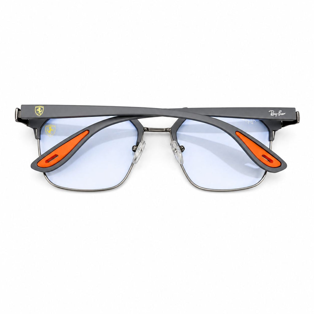 RB - FERRARI - MATTE GREY - MATTE SILVER - DOUBLE BEAM - SQUARE - COMFORT GRIP