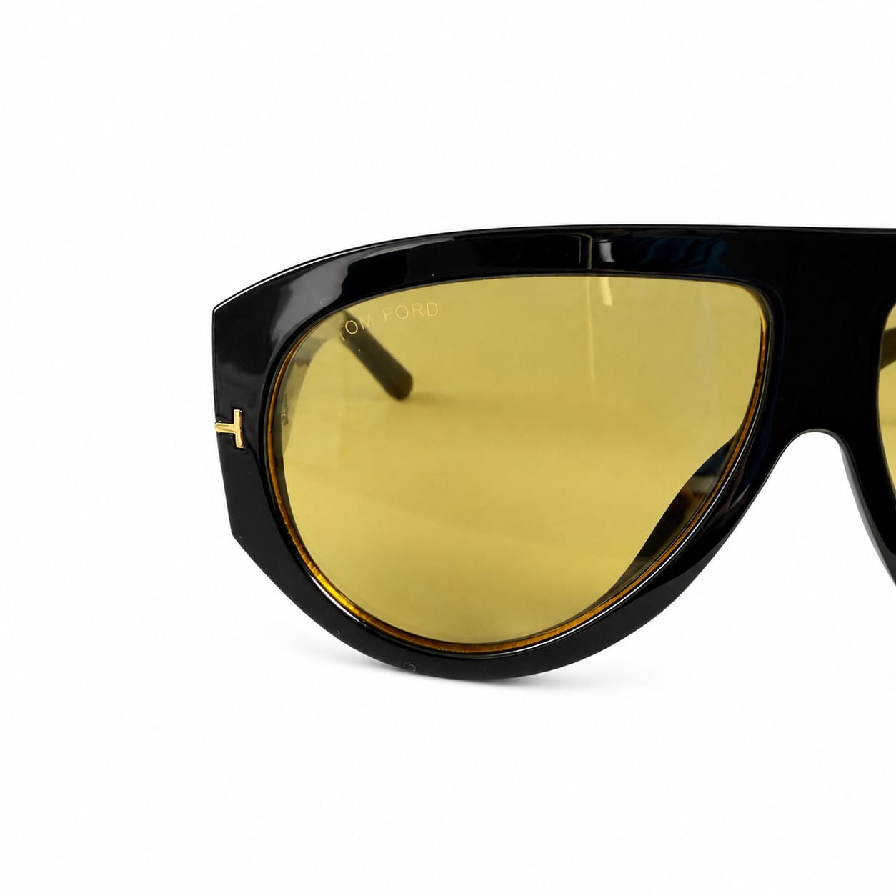 TF - OVERSIZE - SHEILD AVIATAR - BLACK - YELLOW - TRENDY - PREMIUM - UNISEX