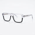 VISION 5743 - EYEWEAR - STRAIGHT SQUARE - ACETATE - TRANSPARENT BLACK - MEN