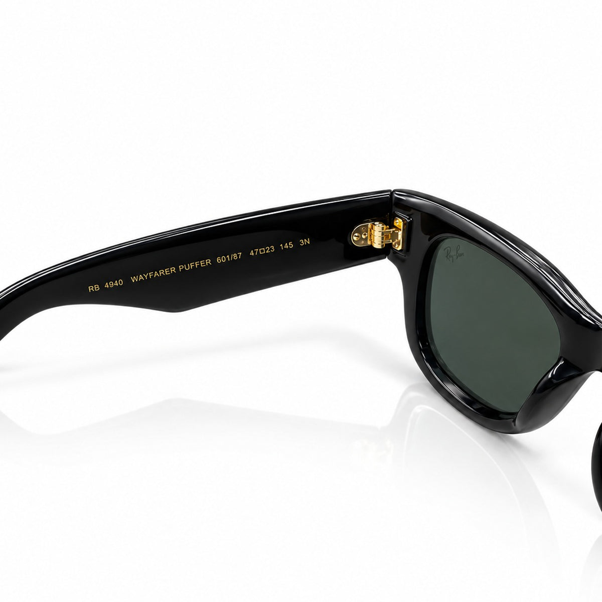 RB 4940 - WAYFARER PUFFER - BOLD - BLACK - SQUARE - ACETATE - HIGH QUALITY