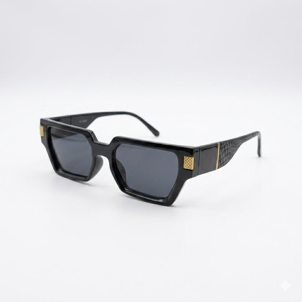 SUNGLASS 2593 - LADIES - BLACK - CUT SQUARE - UV400 - TR
