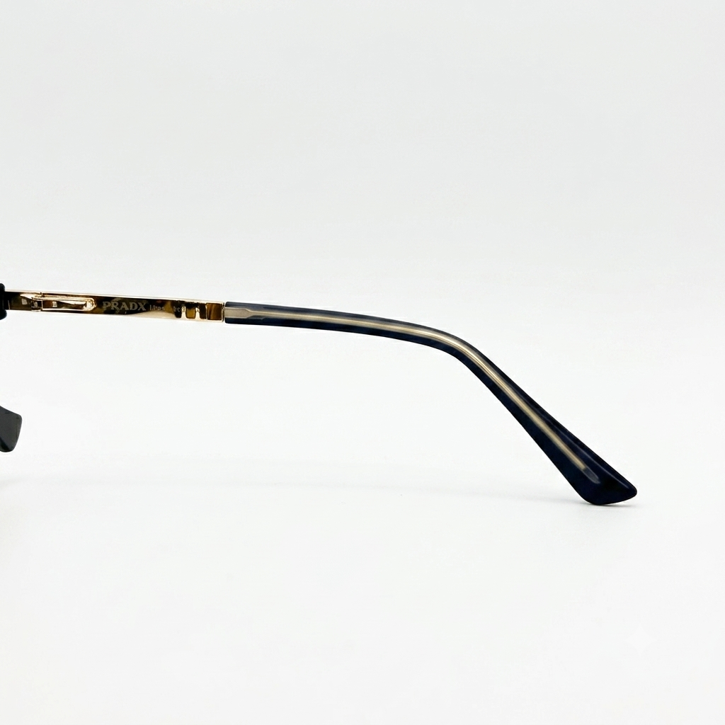 PR 98203 - SUNGLASS - MATTE BLACK TORTOISE - DOUBLE BRIDGE - NAVIGATOR SQUARE - FLEXIBLE SIDES - PREMIUM