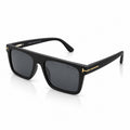 TF 12022 - SQUARE - MATTE BLACK - POLARISED - SPRING SIDES - SLIM FACE