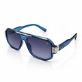 CK 1150 - SUNGLASS - NAVIGATOR SQUARE - OCEANIC BLUE - ACETATE - SPRING HINGES