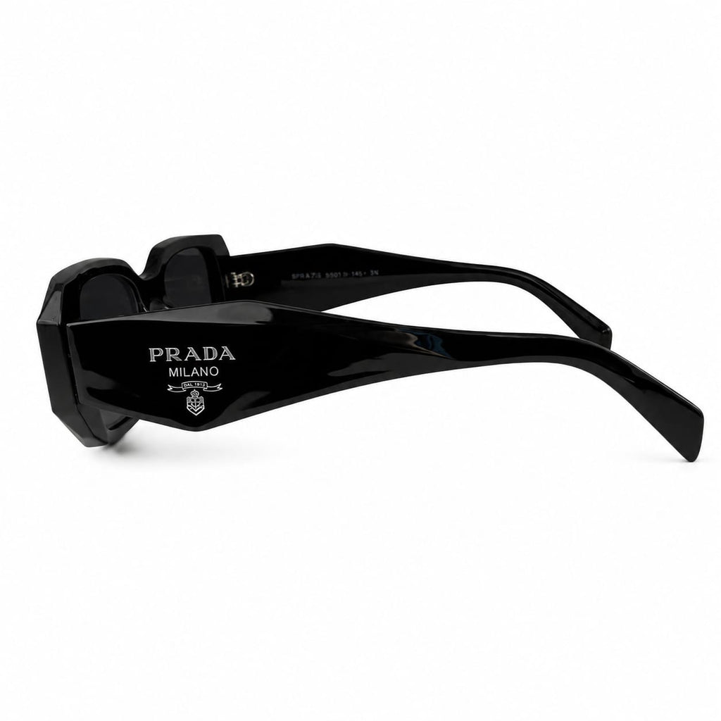 PRADA MILANO - BOLD - BLACK - GEOMETRIC RECTANGULAR - PREMIUM