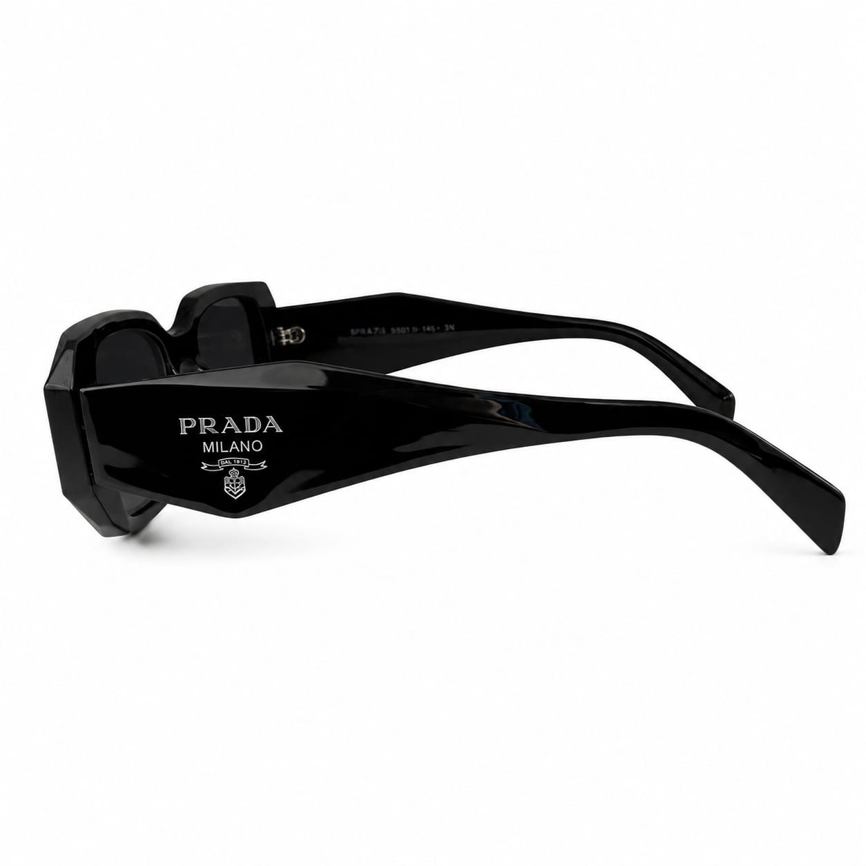 PRADA MILANO - BOLD - BLACK - GEOMETRIC RECTANGULAR - PREMIUM