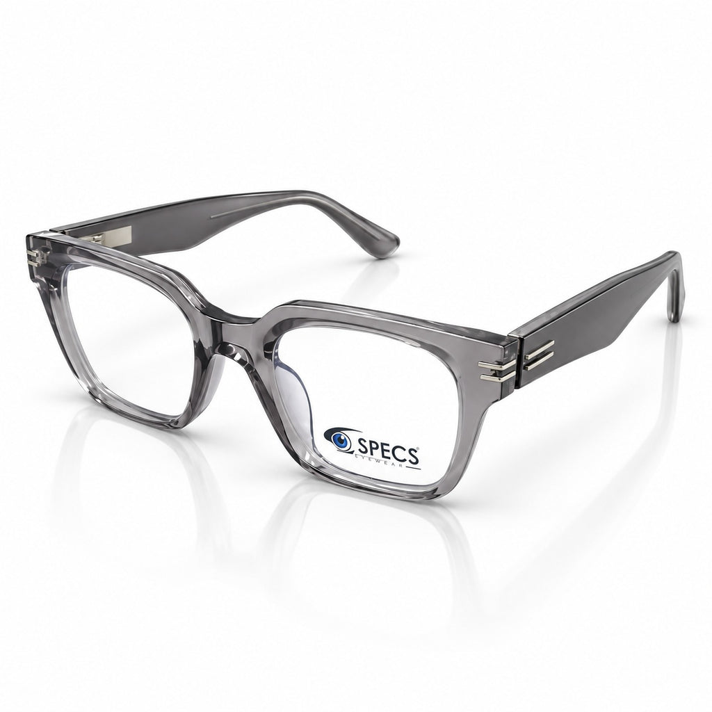 SPECS 81014 - BOLD - ACETATE - SQUARE - GREY TRANSPARENT - EYEWEAR