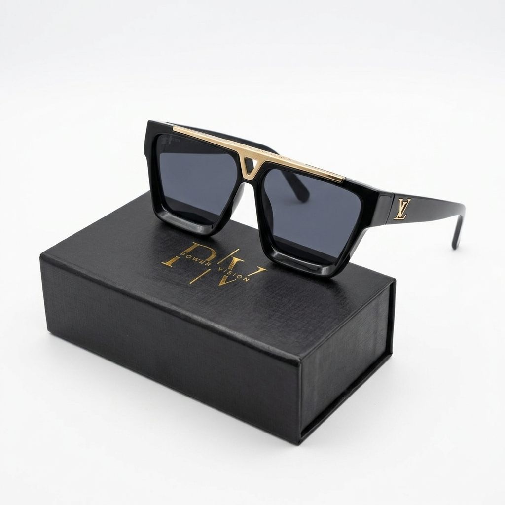 LV 6129 - SUNGLASS - BLACK - DESIGNER - PREMIUM - FOREVER