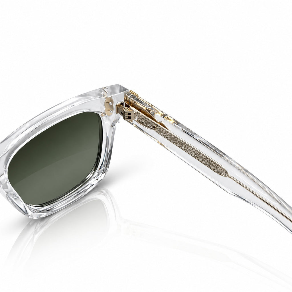 LV - LATEST - TRANSLUCENT - SQUARE - BOLD - STRONG HINGES - ACETATE