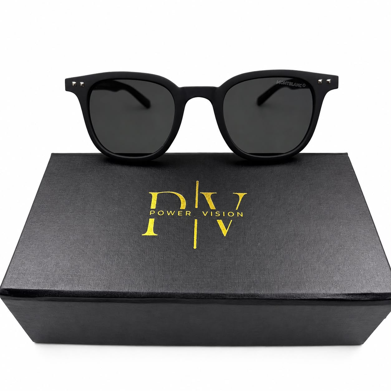 MB 5142 - SHADES - ROUNDED SQUARE - MATTE BLACK - WOOD - QUALITY - PREMIUM