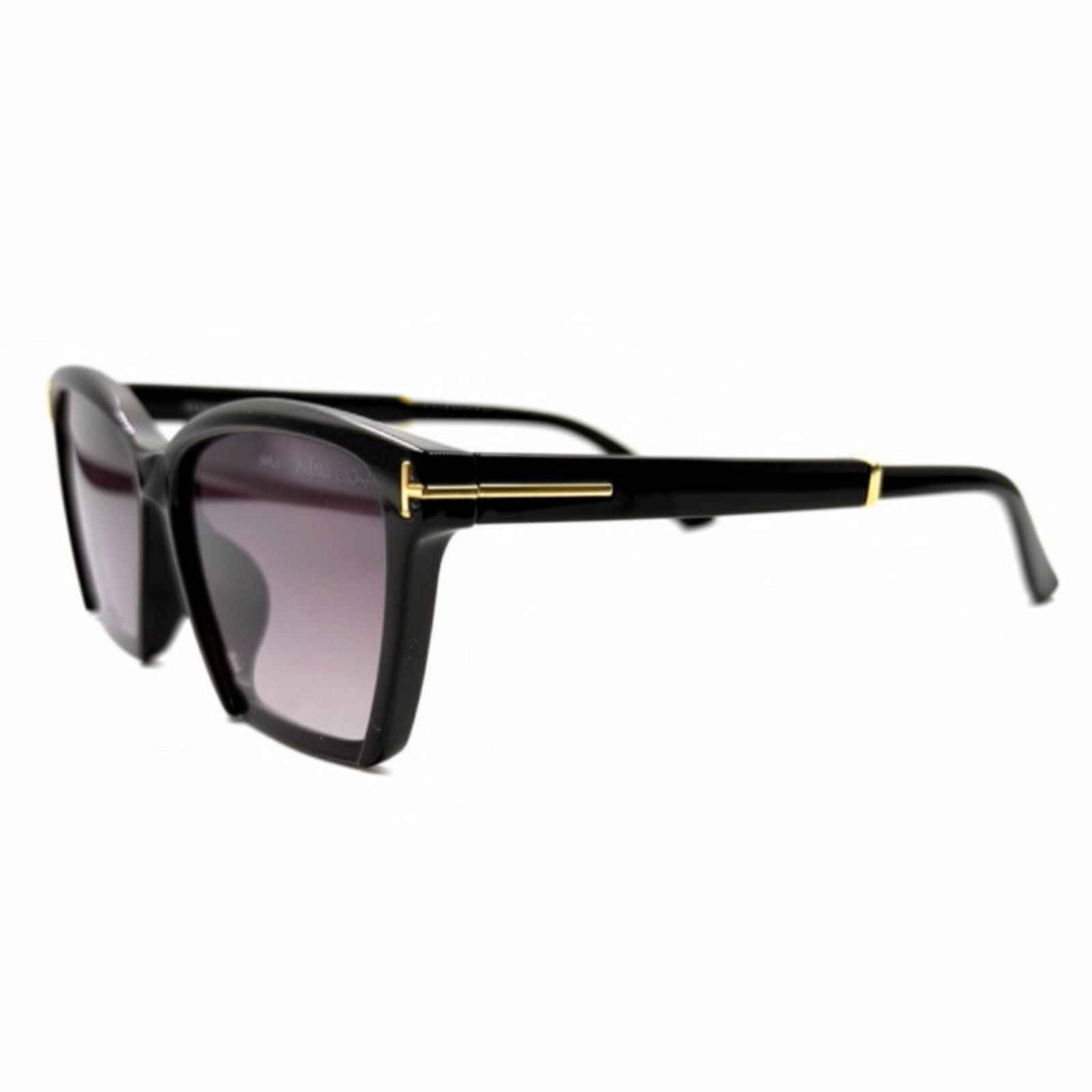 TF 99216 - SUNGLASS- CAT EYES - ACETATE - BLACK - WOMEN - PREMIUM