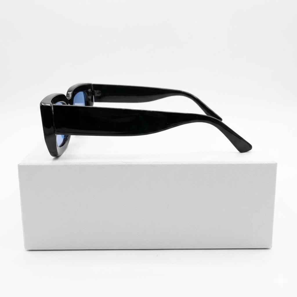 SUNGLASS 2525 - BOLD - BLACK - AQUA - UV - ACETATE - UNISEX