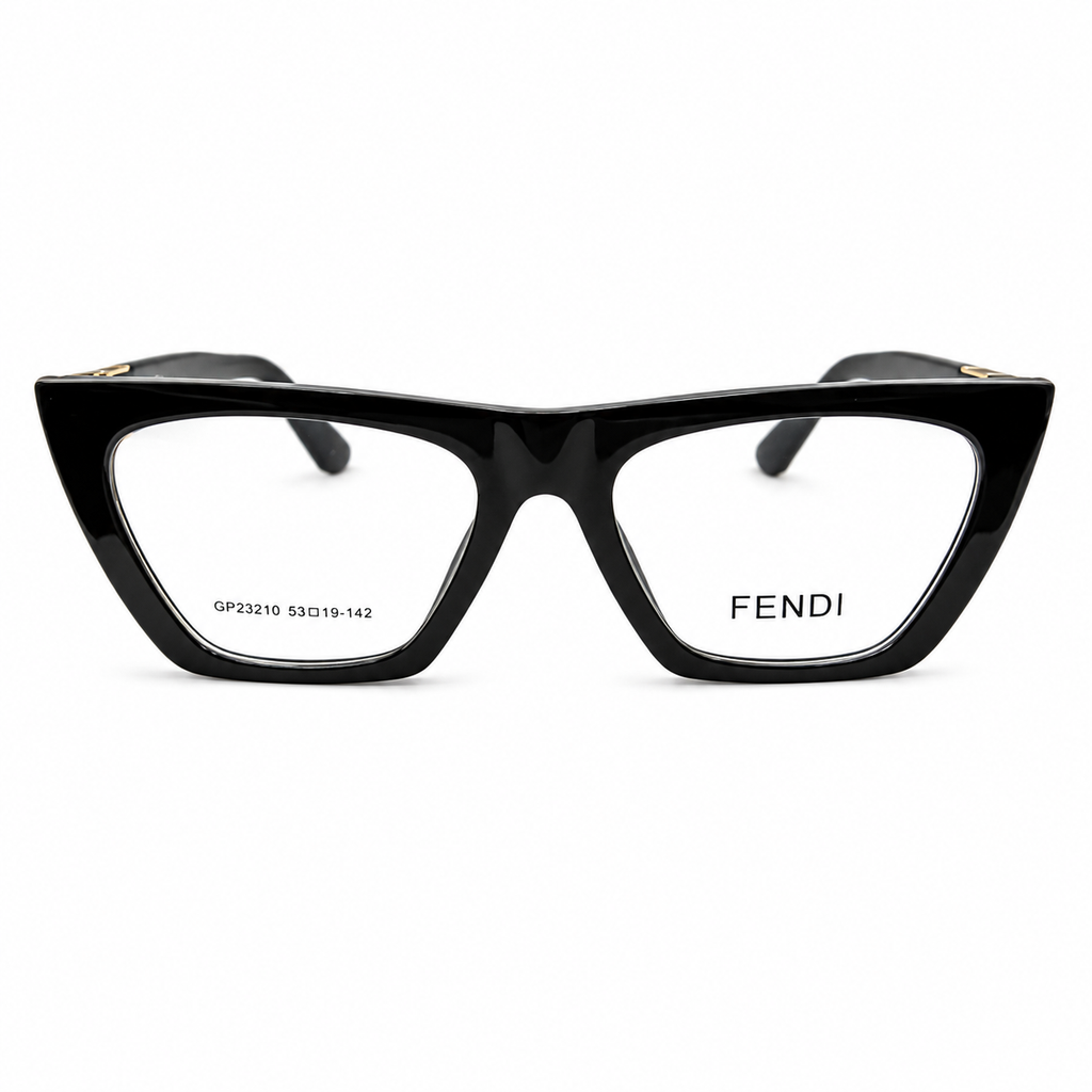FN 23210 - FLAT TOP CATEYE - BOLD - BLACK - WOMEN - DESIGNER