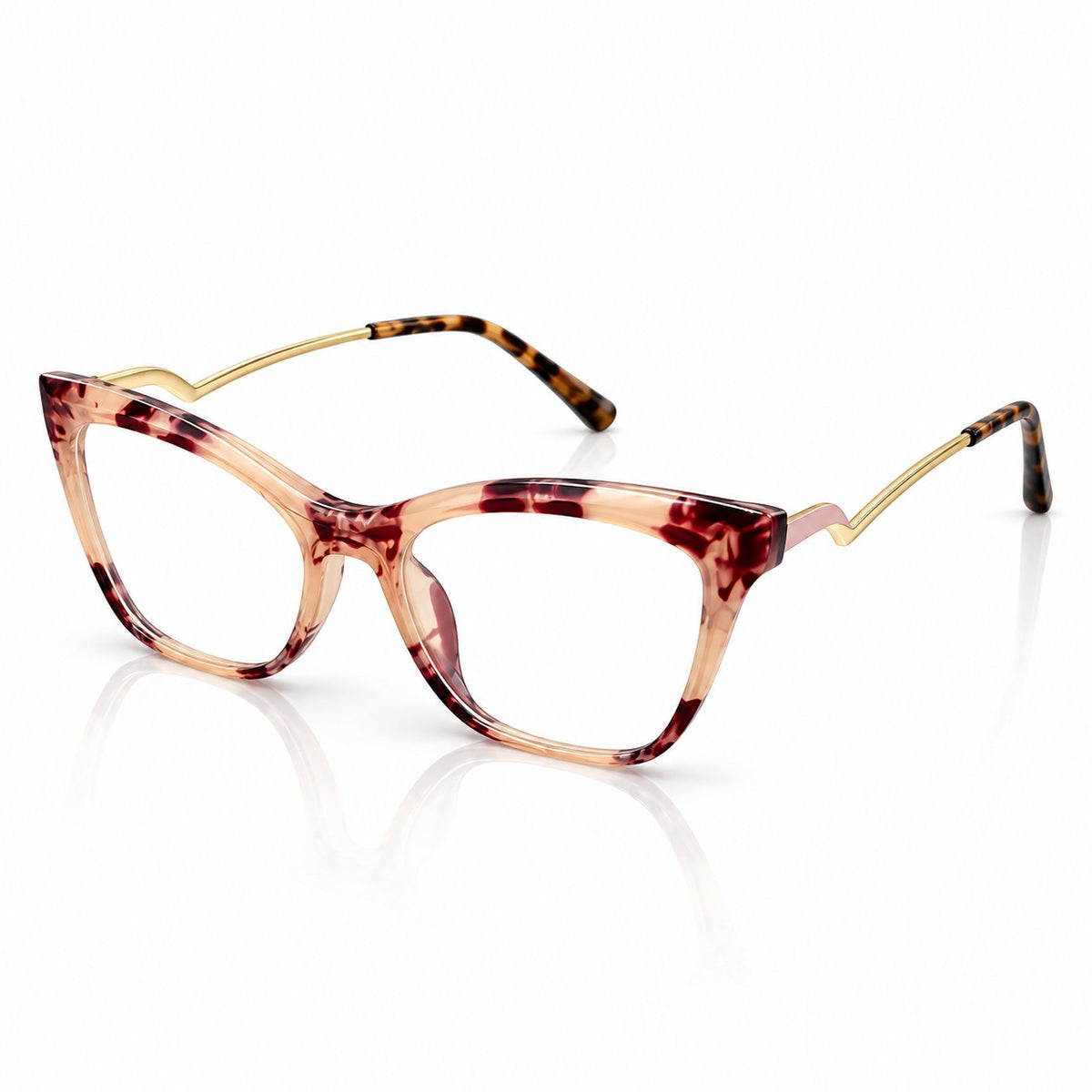 TR 5055 - EYEWEAR - LADIES - CATEYE - PEACH TORTOISE - OVERSIZED
