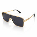 DT 24074 - FLAT TOP SQUARE - BLACK - GOLDEN - CONCILED SPRING