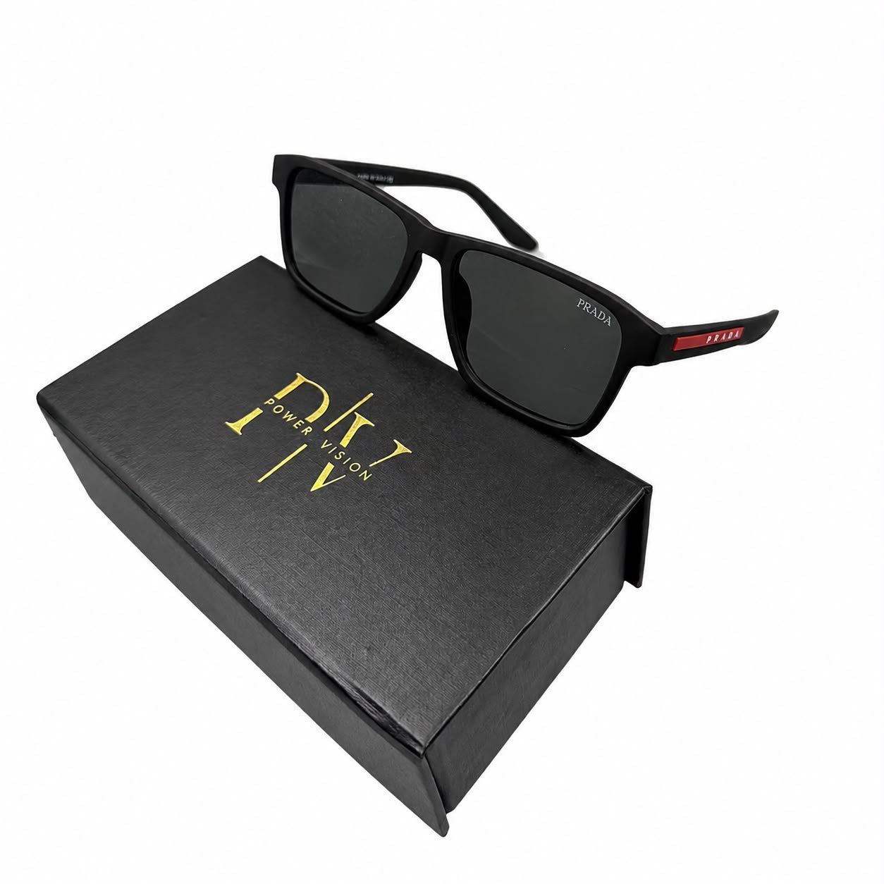 PR 4537 - SHADES - SQUARE - MATTE BLACK - POLARISED - DESIGNER - PREMIUM