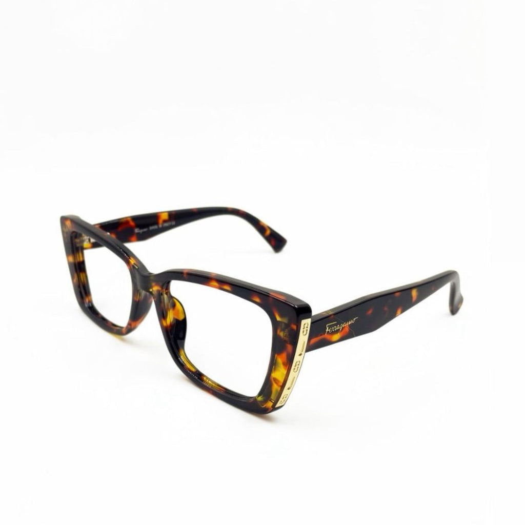FERRAGAMO 23122 - EYEWEAR  - LADIES - BOLD - CATEYE - CHEETAH PRINT- TRENDY