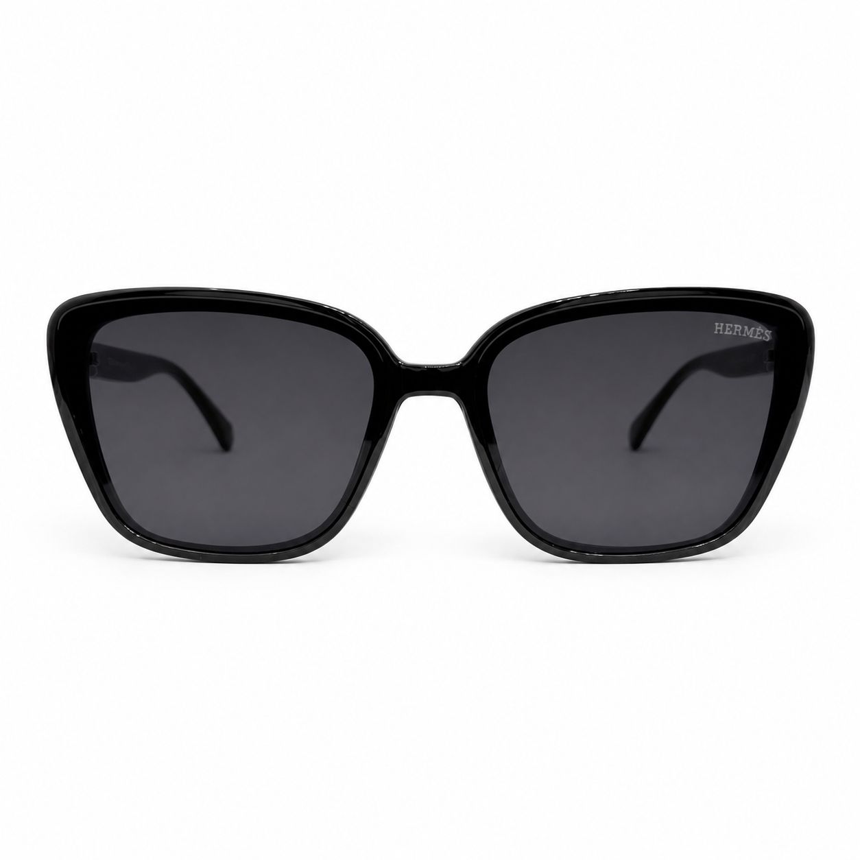 HERMES 33120 - SUNGLASS - LADIES - CATEYE - UV - BLACK