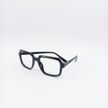 TR 251137 - EYEWEAR - MEN - GEOMETRIC SQUARE - ANGULAR EDGES - BLACK - OVERSIZE