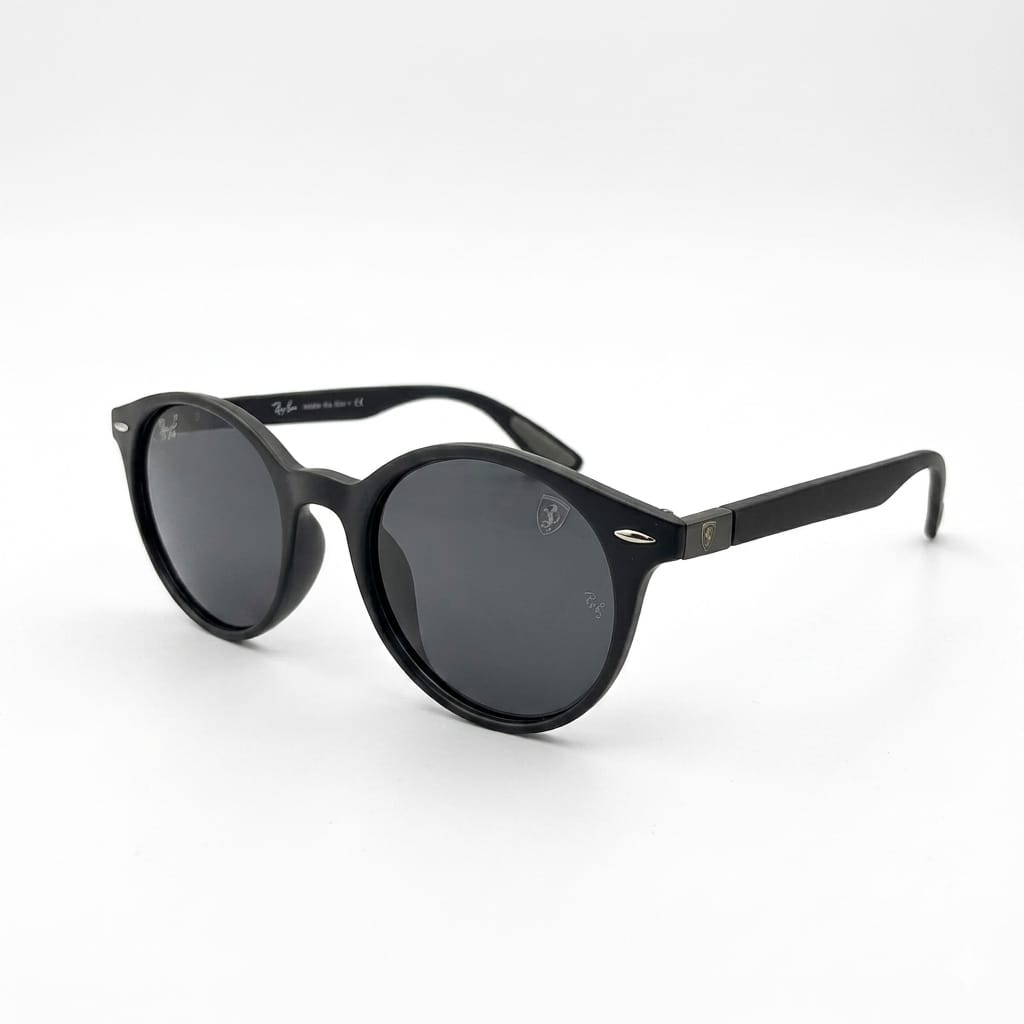 RB 19805 - SUNGLASS - POLARISED - ROUND - MATTE BLACK