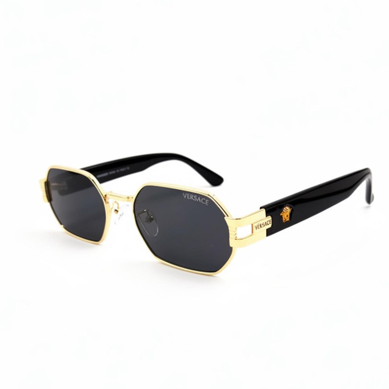 VE672 - SHADES - GOLDEN - BLACK - UV - RECTANGULAR CUT - PREMIUM