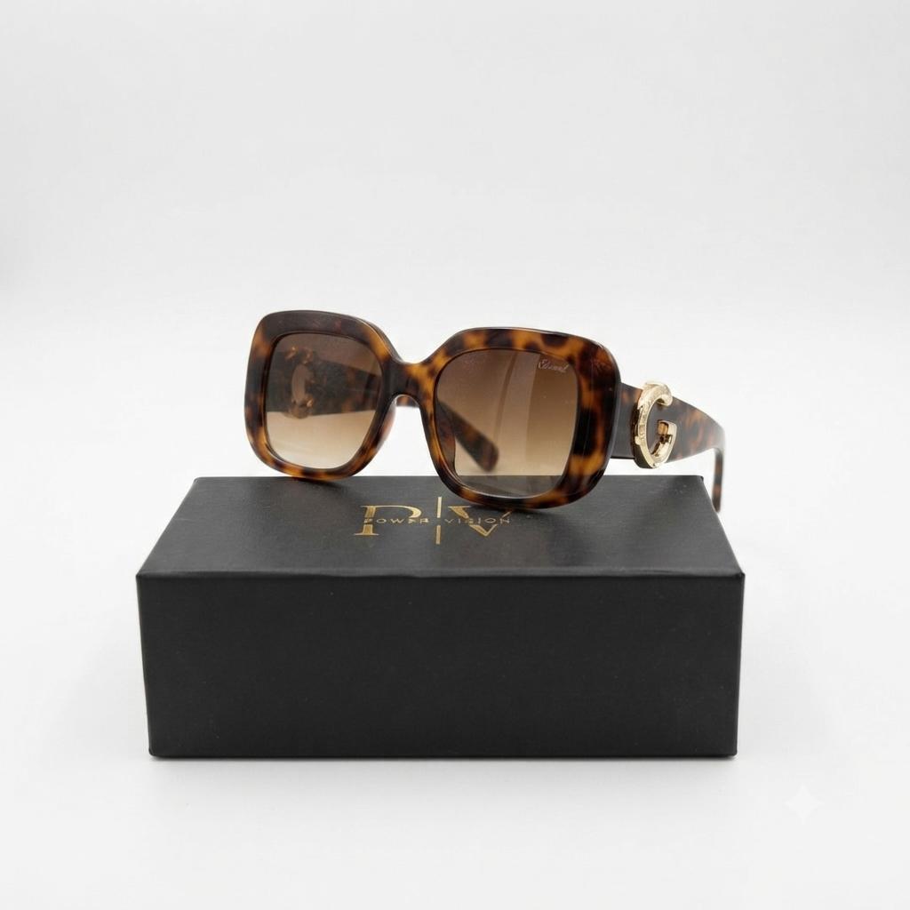 CHOPARD 9242 - OVERSIZE - SQUARE - BOLD - TORTOISE - BROWN GRADIENT - WOMEN