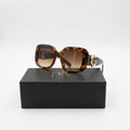 CHOPARD 9242 - OVERSIZE - SQUARE - BOLD - TORTOISE - BROWN GRADIENT - WOMEN