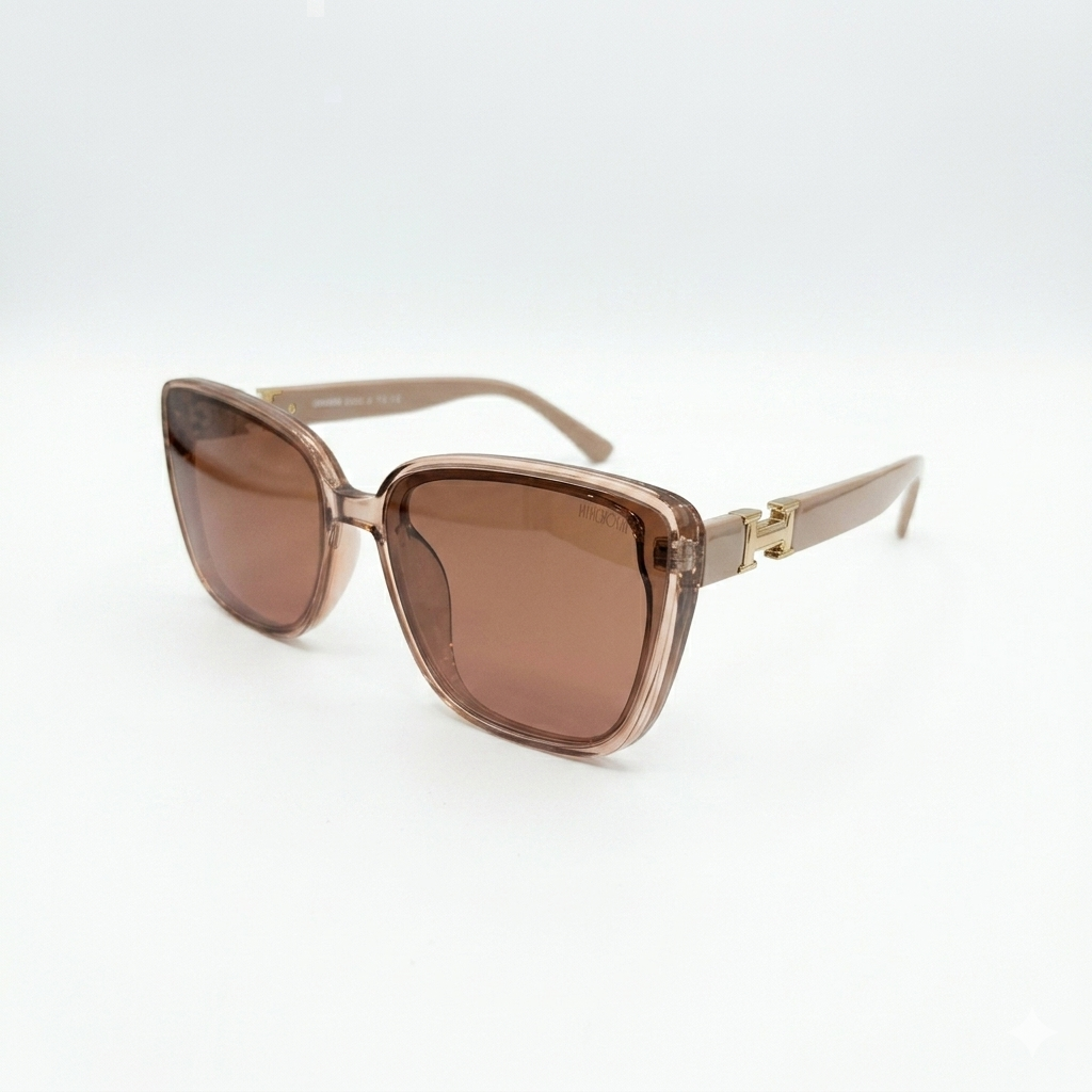 HERMES 33120 - SUNGLASS - LADIES - CATEYE - UV - CHAMPAGNE